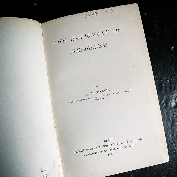 The Rationale of Mesmerism
