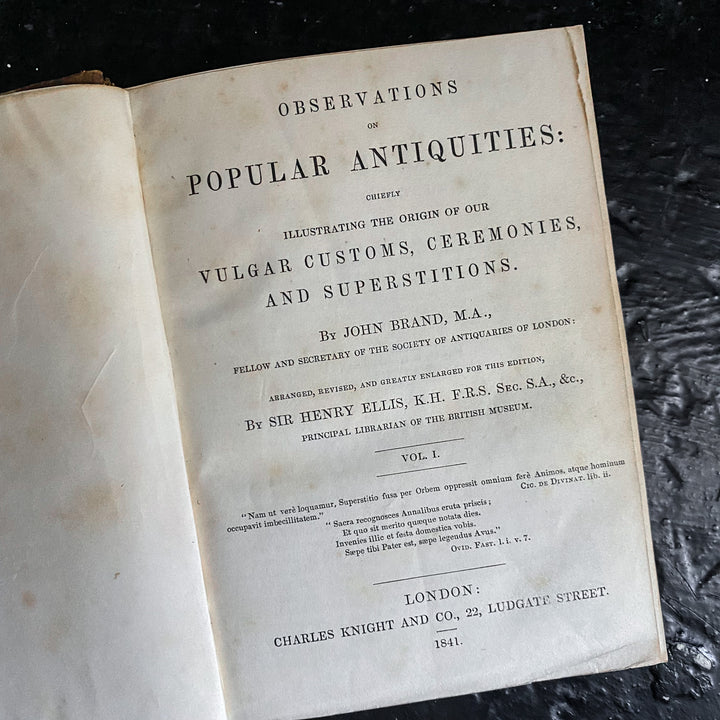 Brand's Observations on Popular Antiquities