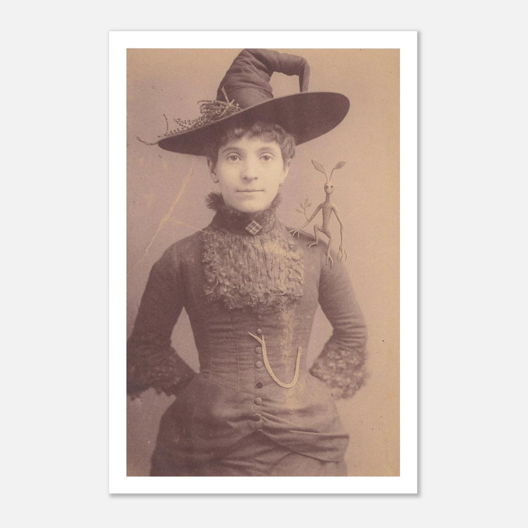 Witch Portrait Art Print Wizarding Gallery Wall Art Magical Creatures