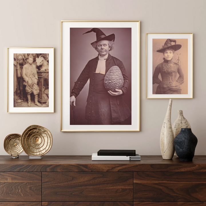 Wizard Portrait Art Print Wizarding Gallery Wall Art Dragon Keeper