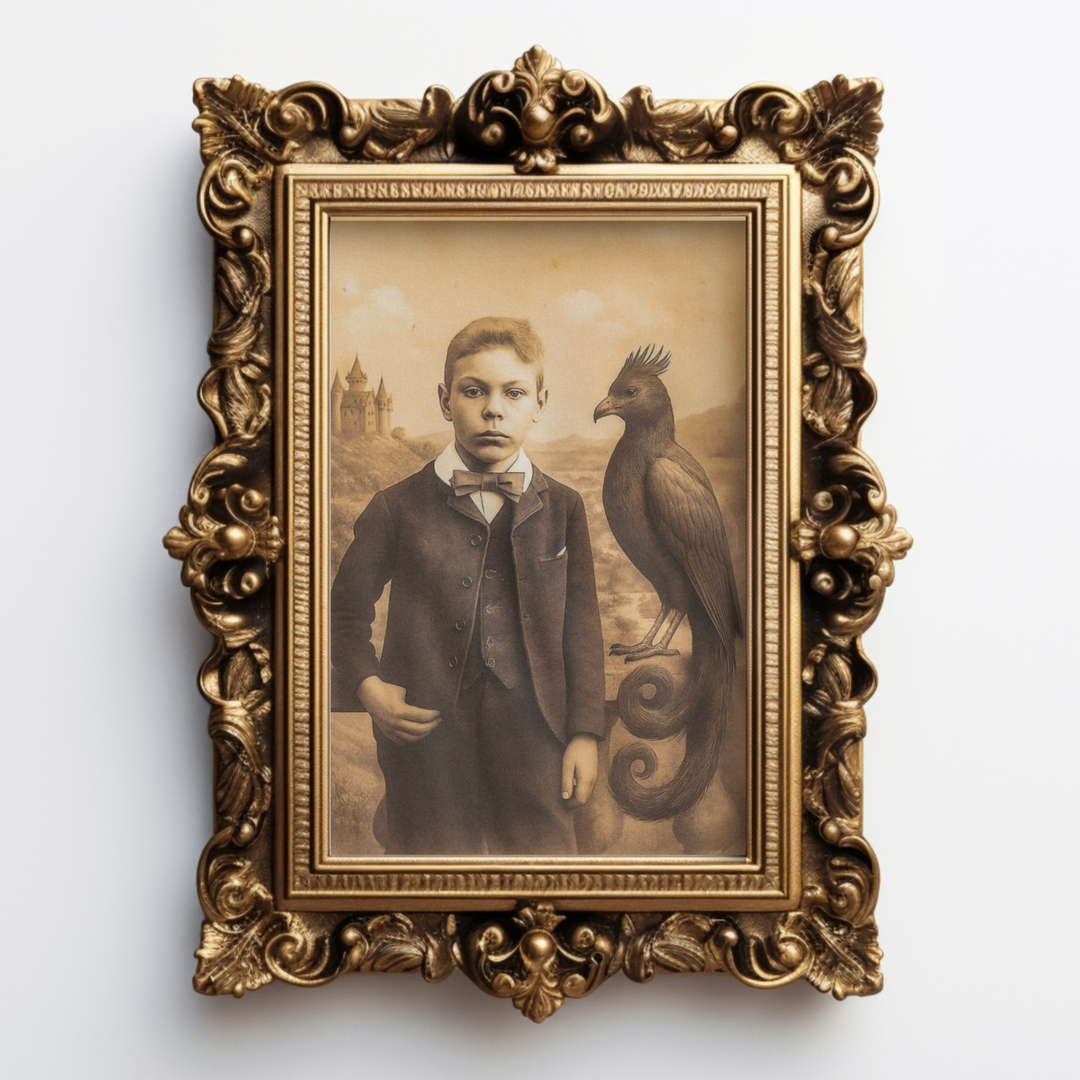 Wizard Portrait Art Print Wizarding Gallery Wall Art Phoenix