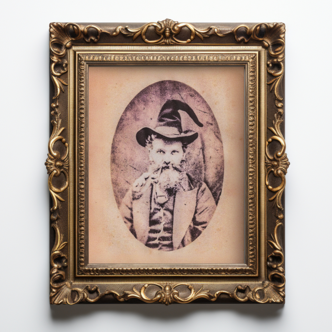Wizard Portrait Art Print Wizarding Gallery Wall Art Ghost Halloween
