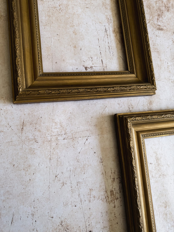 Pair of Vintage Gilt Wood Frames