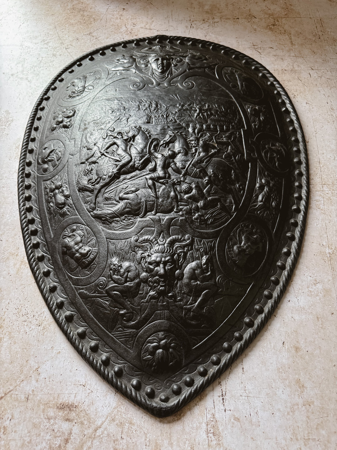 Victorian Cast Iron Shield
