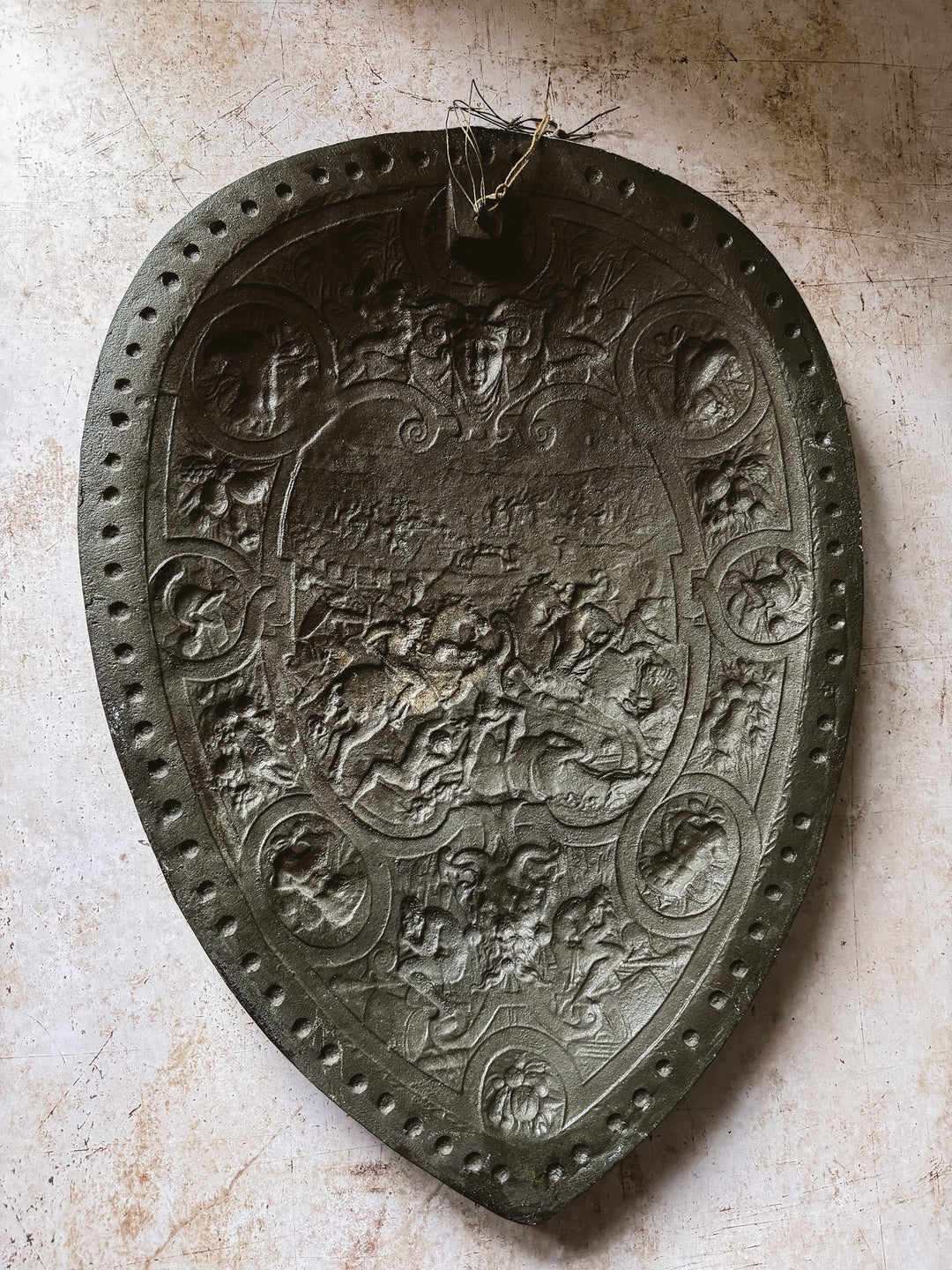 Victorian Cast Iron Shield