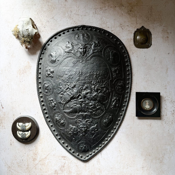 Victorian Cast Iron Shield