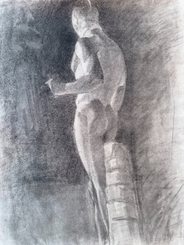c.1935 Drawing of a Nude Male
