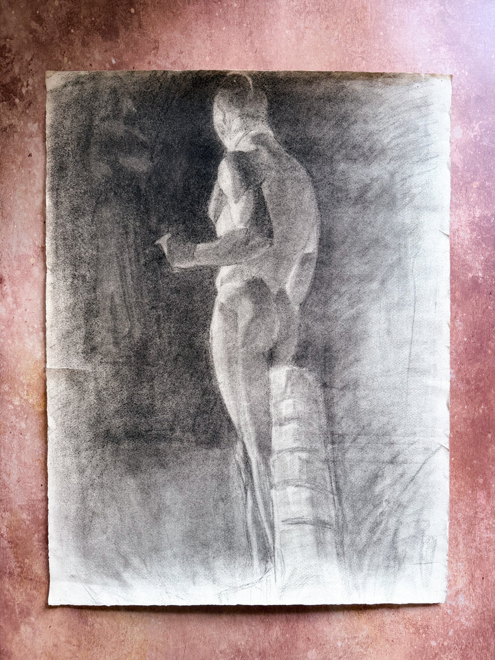 c.1935 Drawing of a Nude Male