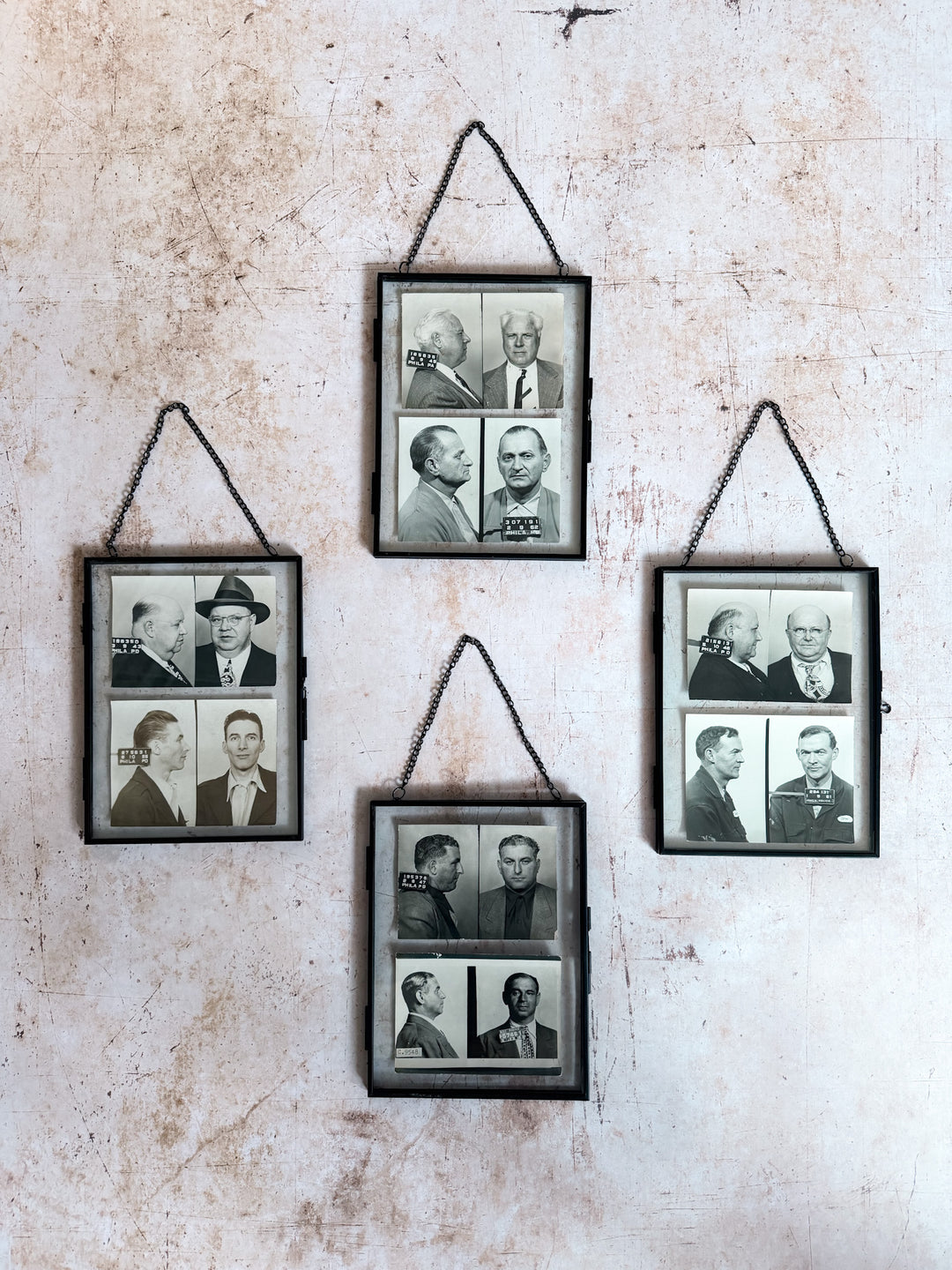 Set of 20th Century Vice Squad Mugshots (Set 2 of 2)