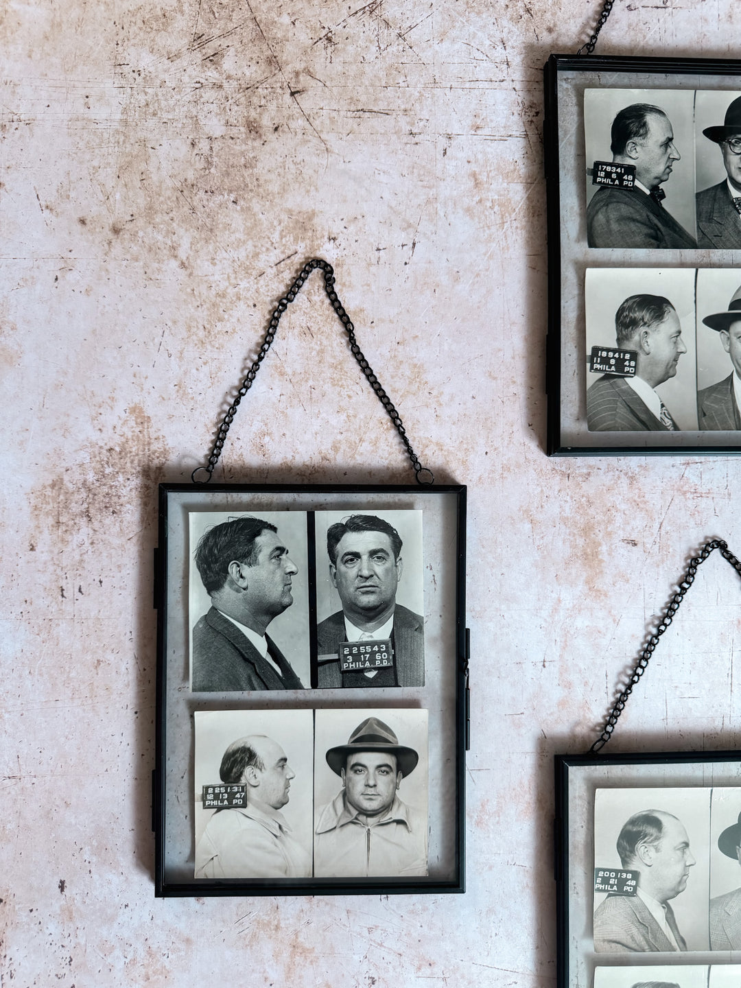 Set of 20th Century Vice Squad Mugshots (Set 1 of 2)