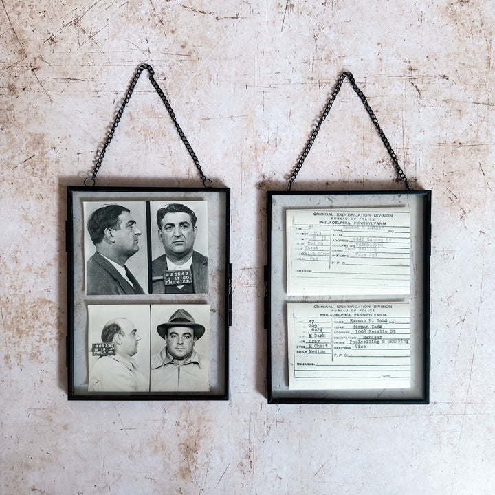 Set of 20th Century Vice Squad Mugshots (Set 1 of 2)