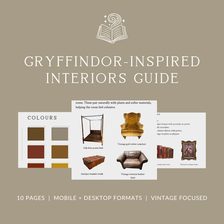 Gryffindor-Inspired Interior Design Guide