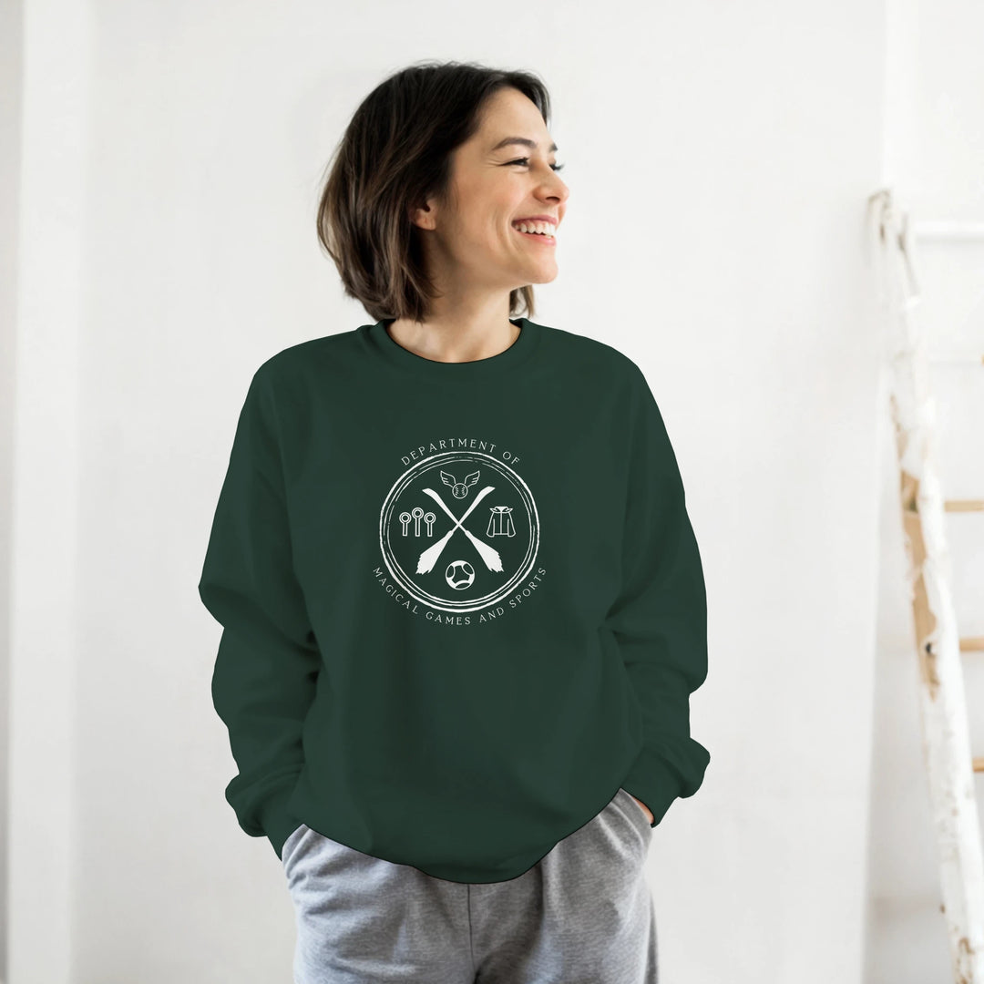 Ministry of Magic Department of Magical Games and Sports Sweatshirt Wizarding Apparel
