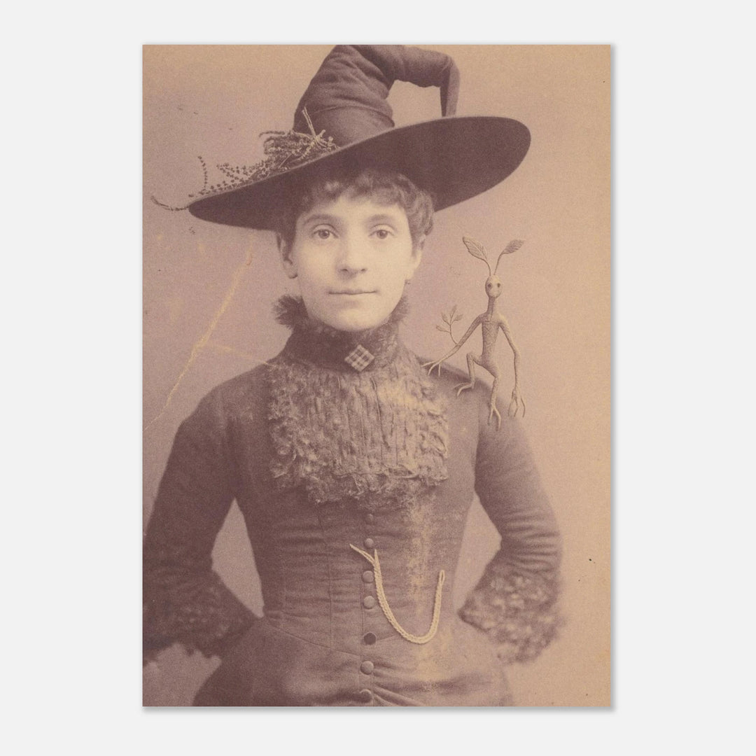 Witch Portrait Art Print Wizarding Gallery Wall Art Magical Creatures