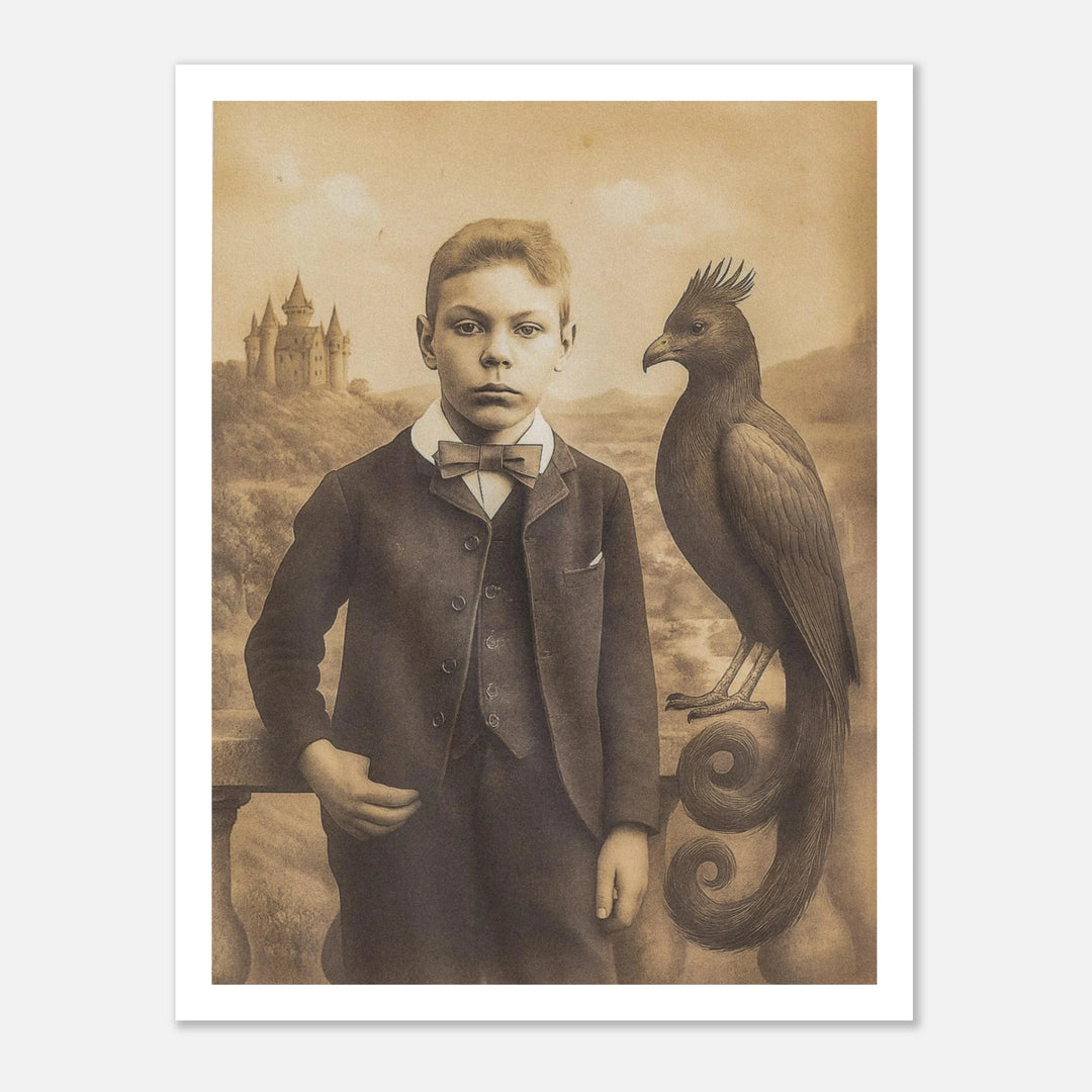 Wizard Portrait Art Print Wizarding Gallery Wall Art Phoenix