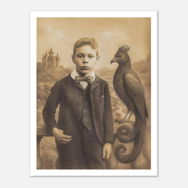 Wizard Portrait Art Print Wizarding Gallery Wall Art Phoenix
