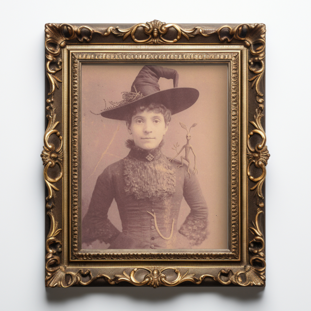 Witch Portrait Art Print Wizarding Gallery Wall Art Magical Creatures