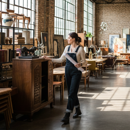 similar style, brunette interior designer