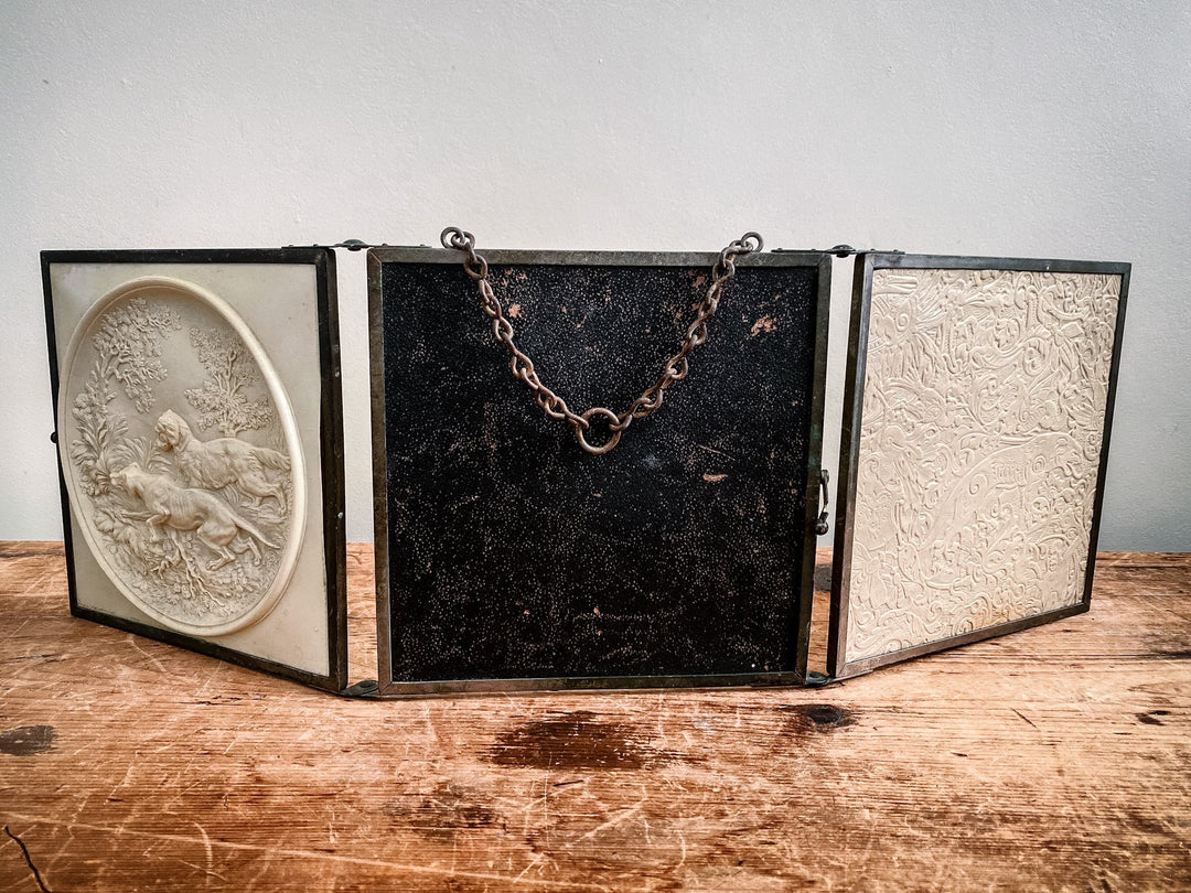 1930s Triptych Shaving Mirror - Houselore