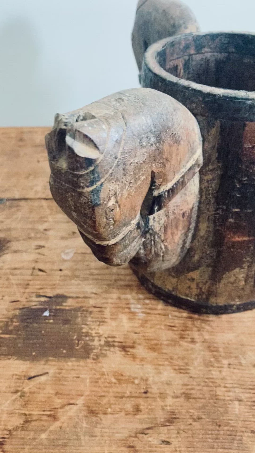 18th Century Figural Horse Tankard