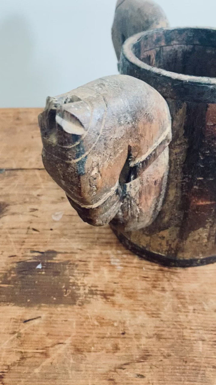 18th Century Figural Horse Tankard