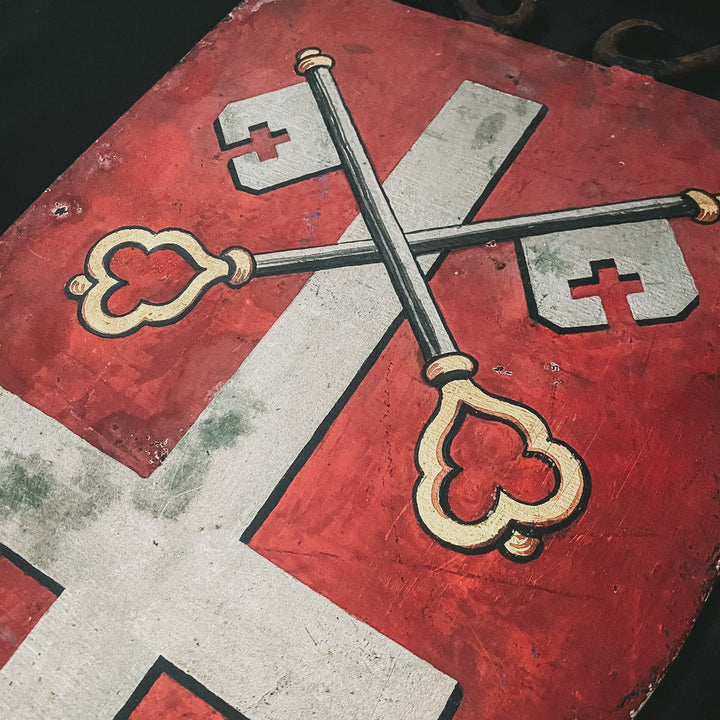 Set of 3 Vintage Hand Painted Heraldic Shields - Houselore