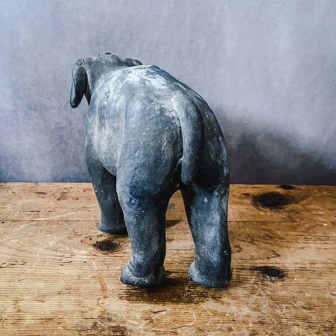 Victorian Plaster Nodder Elephant - Houselore