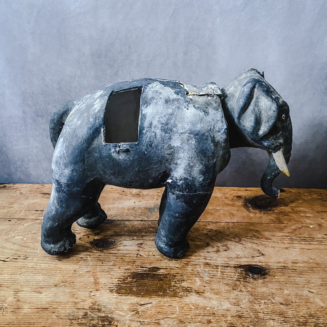 Victorian Plaster Nodder Elephant - Houselore