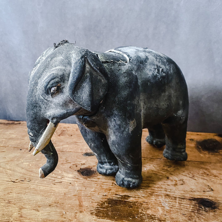 Victorian Plaster Nodder Elephant - Houselore
