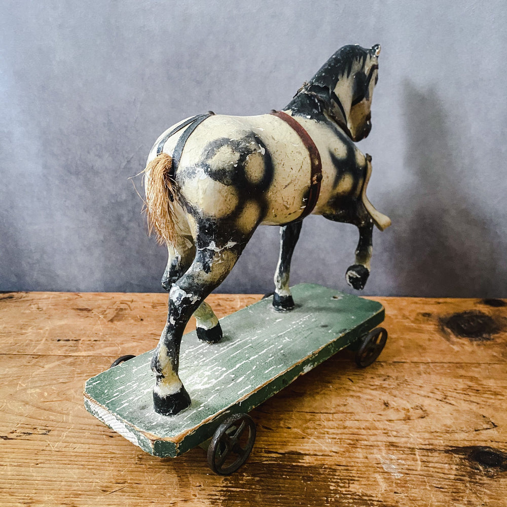 Victorian Pull Along Horse - Houselore