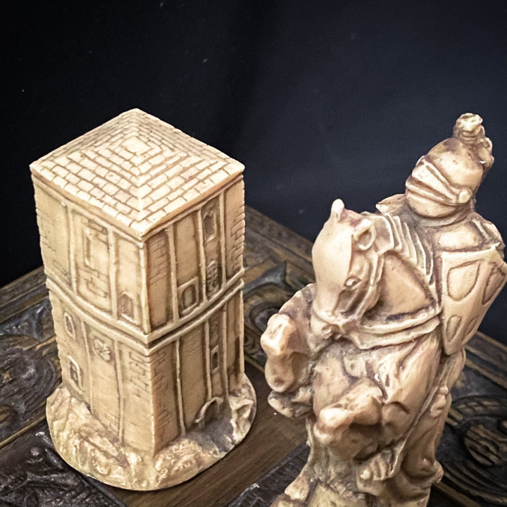 Vintage Hand Carved Celtic Chess Set - Houselore