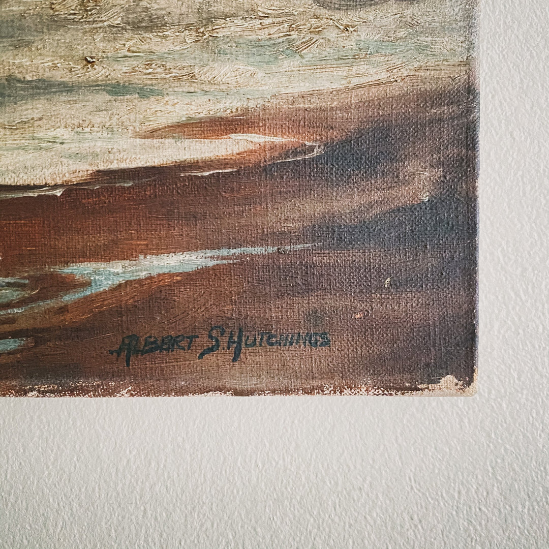 Vintage Oil on Canvas Seascape - Houselore