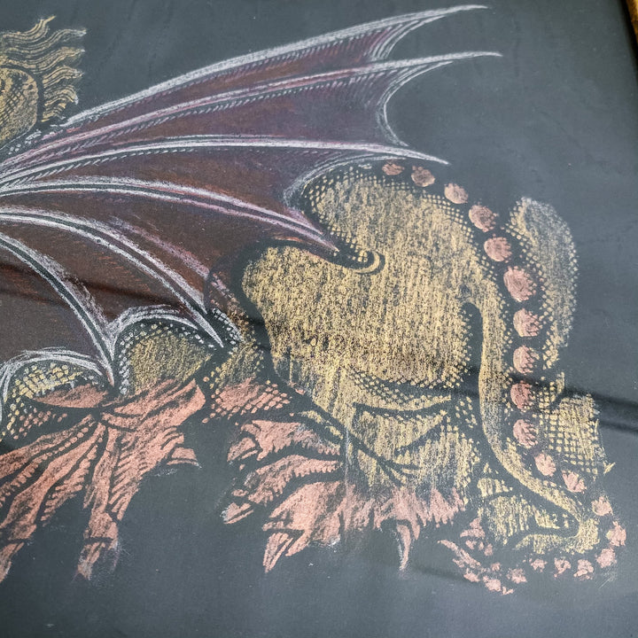 Vintage Rubbing of a Dragon - Houselore